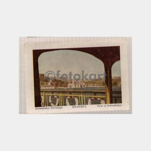 İstanbul Dolmabahçe Vapurdan Görünüm Kartpostal