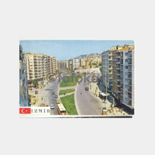 İzmir Hatay Caddesi Görünüş Kartpostal