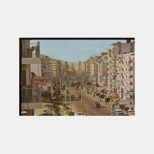 İzmir Hatay Caddesi Görünüşü Kartpostal