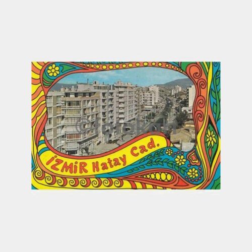 1975 İzmir Hatay Caddesi Konulu Kartpostal