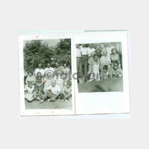 1954 Kadıköy Kızıltoprak Aile 2 Adet Fotoğraf