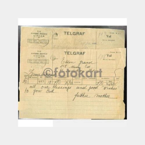 1945 Kadıköy Moda Giraud Ailesi 6 Adet Telgraf - Görsel 2
