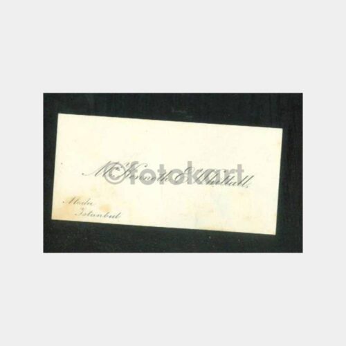 1945 Kadıköy Moda Whittall Ailesi Kartvizit
