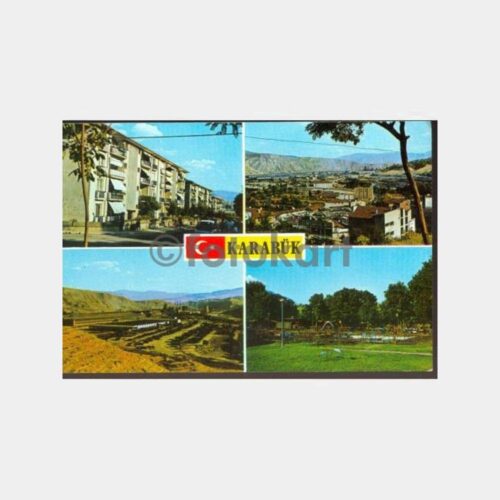 1970 Karabük 4 Görünüş Kartpostal