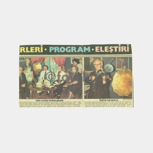1984 Türk Musikisi Konulu Arşiv Haberi