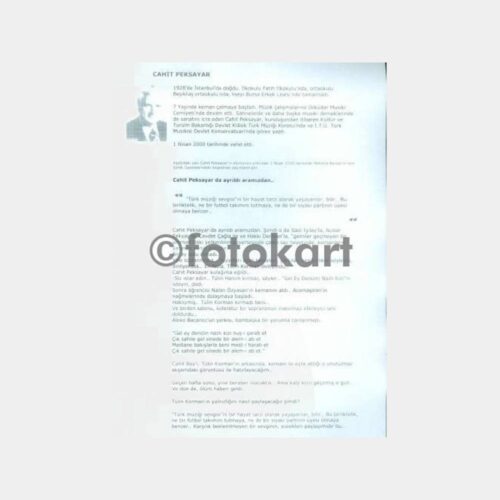 Türk Sanat Musikisi Tülin Korman-Cahit Peksayar 2 Adet Fotoğraf - Görsel 3