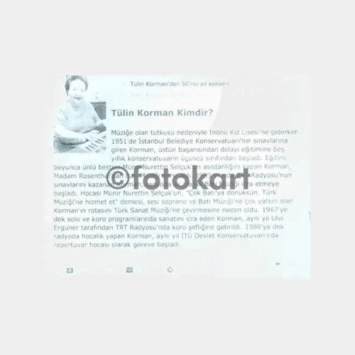 Türk Sanat Musikisi Tülin Korman-Cahit Peksayar 2 Adet Fotoğraf - Görsel 4