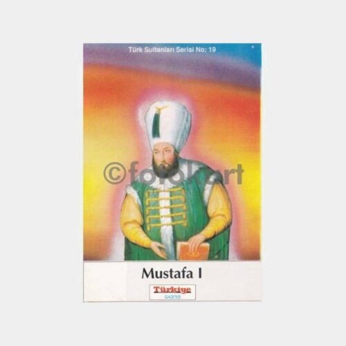 I. Mustafa Osmanlı Padişahı Kart Baskı