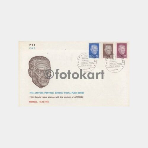 1985 Atatürk Sürekli Pulları Konulu FDC