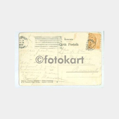 1928 Romanya Baile Calimaneşti Görünüş Kartpostal - Görsel 2
