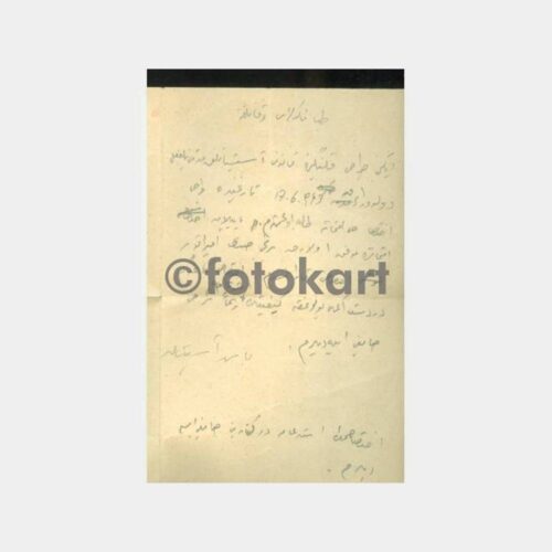 1944 İstanbul Üniversitesi Tıp Fak. Pr. Şinasi Erel İmzalı Yazısı - Görsel 2