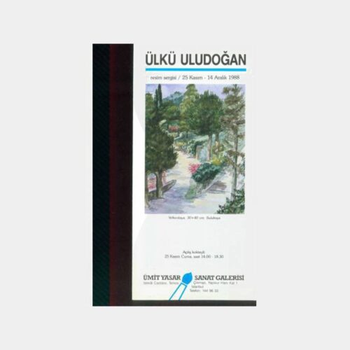 1988 Ressam Ülkü Uludoğan Sergi Davetiyesi