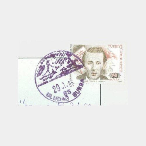 1996 Uludağ Turistik Damgalı Kartpostal - Görsel 2