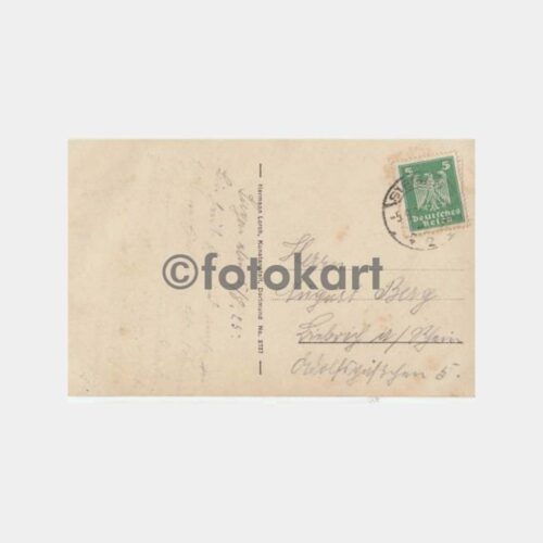 1925 Almanya Siegen Şehir Posta Damgalı Kartpostal - Görsel 2