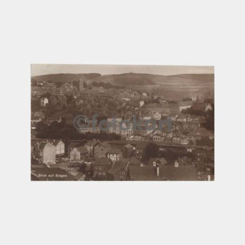 1925 Almanya Siegen Şehir Posta Damgalı Kartpostal