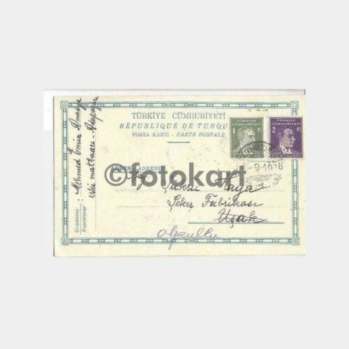 1936 Muhtelif 4 Adet Damgalı Posta Kartı-Antiye