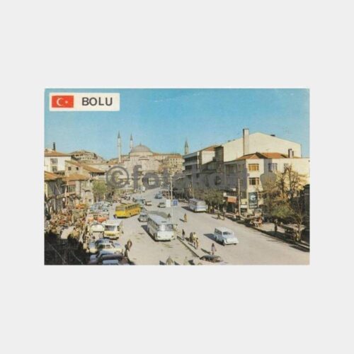 1975 Bolu Otobüs Yazıhane Görünüş Kartpostal