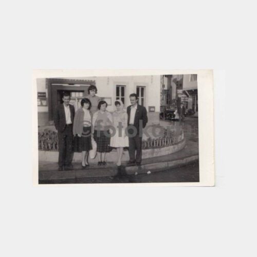 1962 Bolu Ana Cadde Aile Görünüş Kartpostal