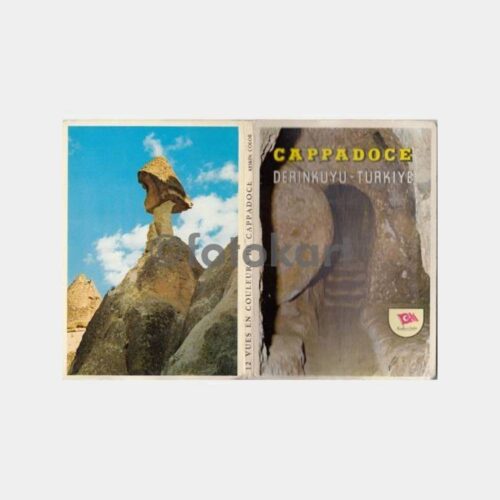 1980 Kapadokya Derinkuyu 12'lik Kart Albümü