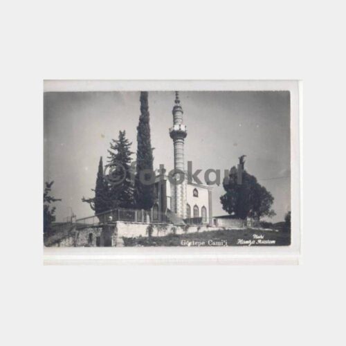 1952 Hamza Rüstem İzmir Göztepe Camii Kartpostal