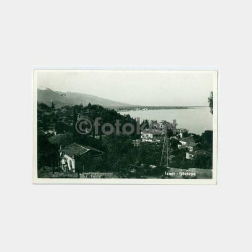 1933 İzmir Göztepe Genel Görünüş Kartpostal