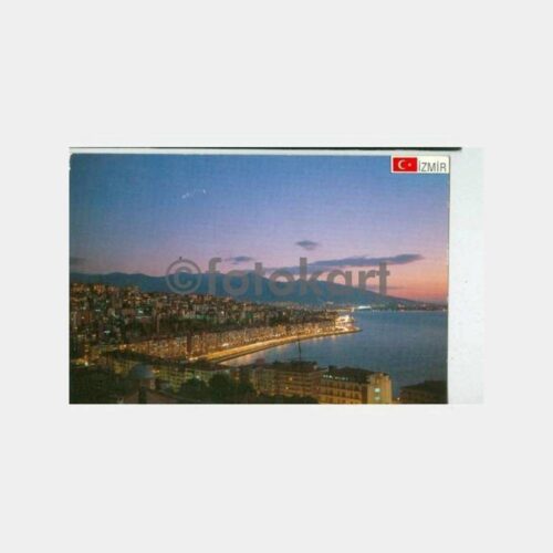 1990 İzmir Göztepe Görünüş Kartpostal