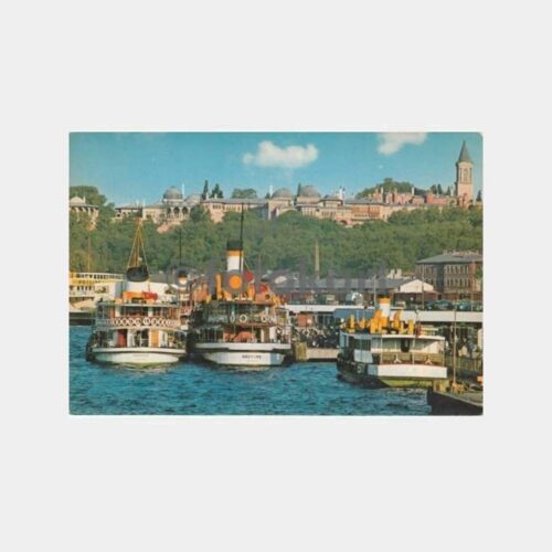 1970 Göztepe Vaniköy Vapurları Görünüş Kartpostal