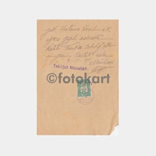 1935 Mahkeme Tebligat Kağıdı Hukuk Belgesi - Görsel 2