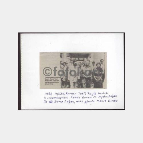 1982 Milta Kemer Tatil Köyü Açılış Kartı