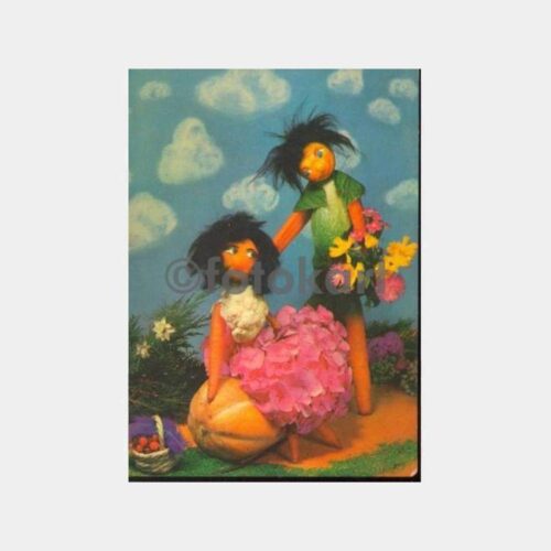 Meyve-Sebze Kahramanlar Kartpostal