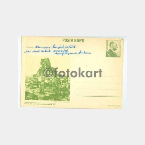 1972 Nevşehir-Ortahisar Posta Kartı Antiye