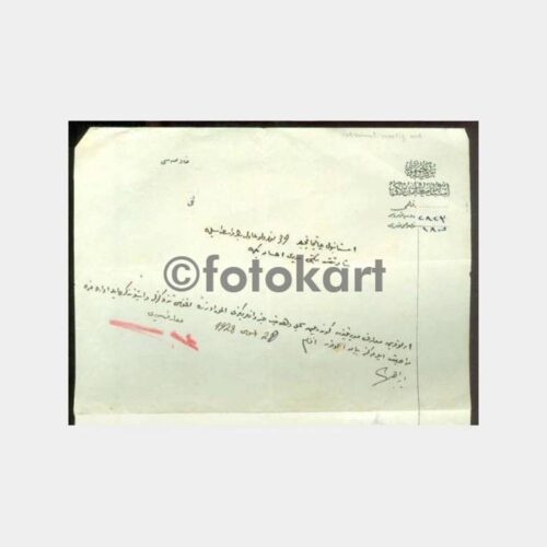 1928 İstanbul Maarif Müdürlüğü Osmanlıca Yazısı