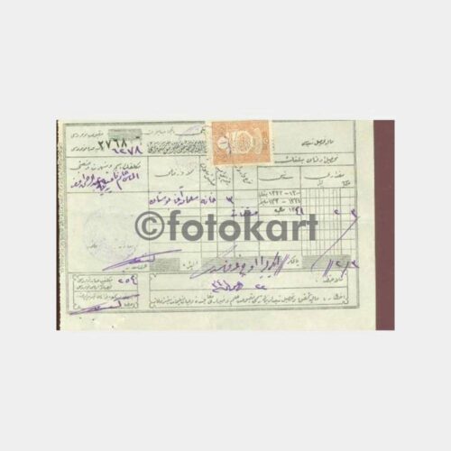 1925 Osmanlıca Vergi Makbuzu