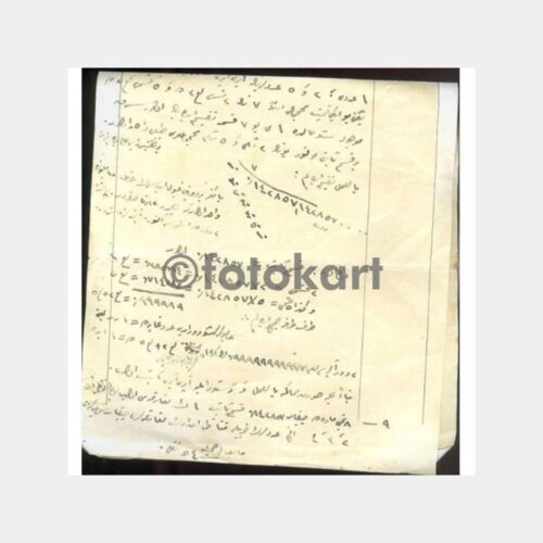 1928 Osmanlıca Yazılı Not - Görsel 2