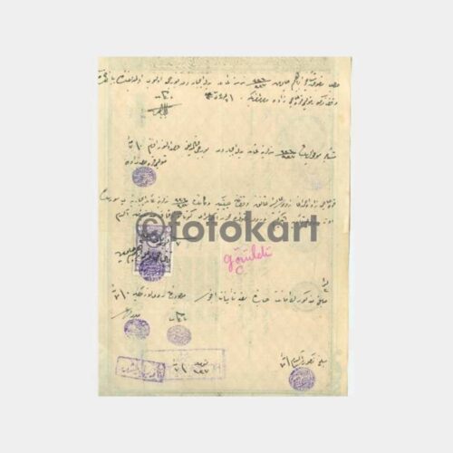 1927 Osmanlıca Makbuz - Görsel 2