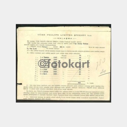 1949 Philips Radyo Alım Sözleşmesi