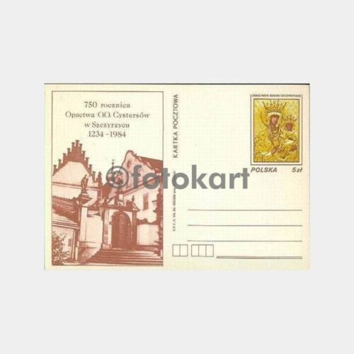 1984 Polonya Dini Konulu Posta Kartı