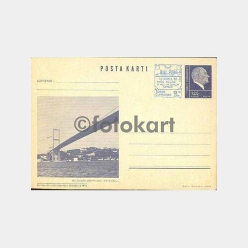 1985 Sergi Baskılı Boğaz Köprü Posta Kartı