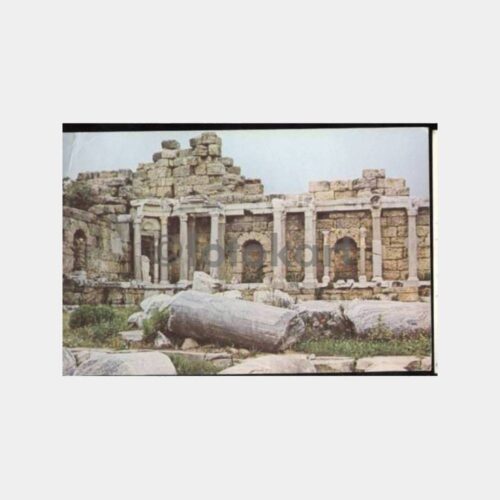 Side Tiyatro Girişi Görünüşü Damgalı Kartpostal