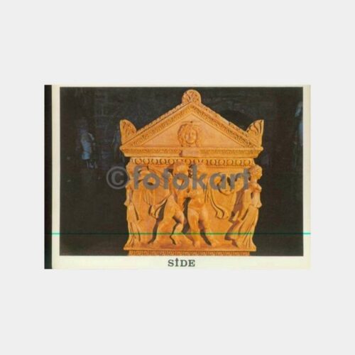 1990 Side Müzesi Eros'lu Lahit Görünüş Kartpostal