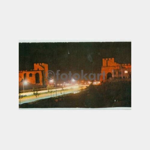 1970 İstanbul Topkapı Surları Görünüş Kartpostal