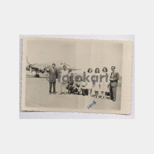 1948 Yeşilköy Havaalanı Uçak ve Grup Fotoğraf
