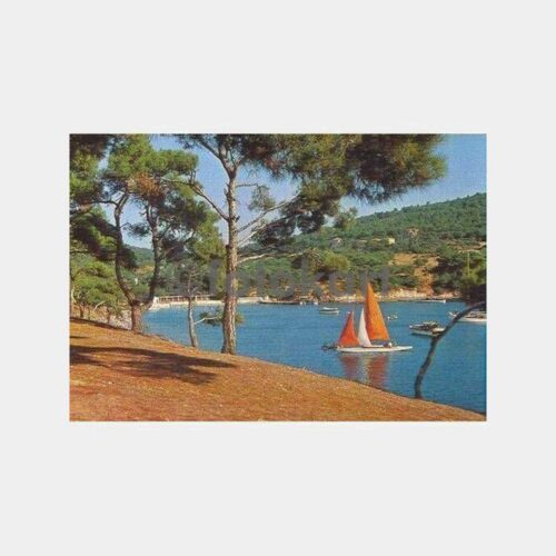 İstanbul Büyükada Yörükali Yelkenli Kartpostal
