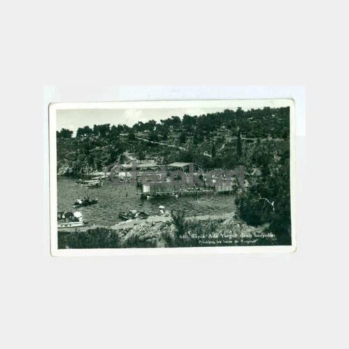 1930 Büyükada Yörükali Plaj Görünüş Kartpostal