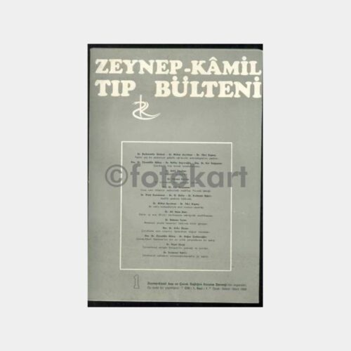 1969 Zeynep Kamil Tıp Bülteni No.1