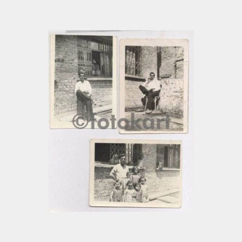 Tarihi Ev ve Aile Görünüş 3 Adet Fotoğraf