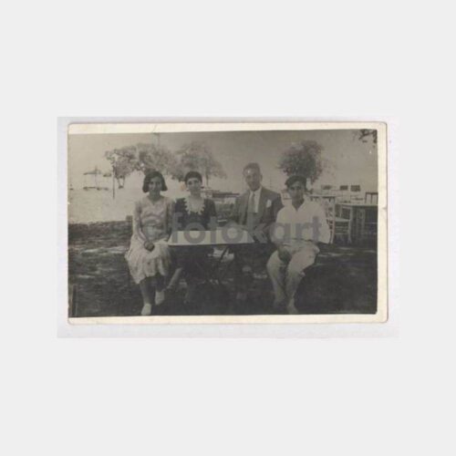 1931 Mesire Çay Bahçesi Aile Fotoğraf