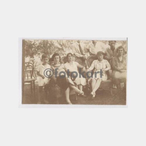 1925 Türk Aile Görünüş 2 Adet Fotoğraf