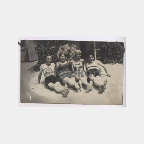 1930 İstanbul Plaj Aile Görünüş Fotoğraf