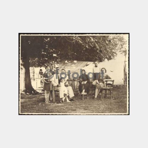 1933 Kamp Hayatı Aile Görünüş Fotoğraf